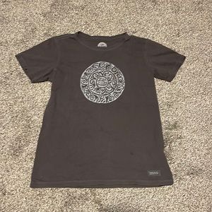 Life is Good T-Shirt, dark grey, size M